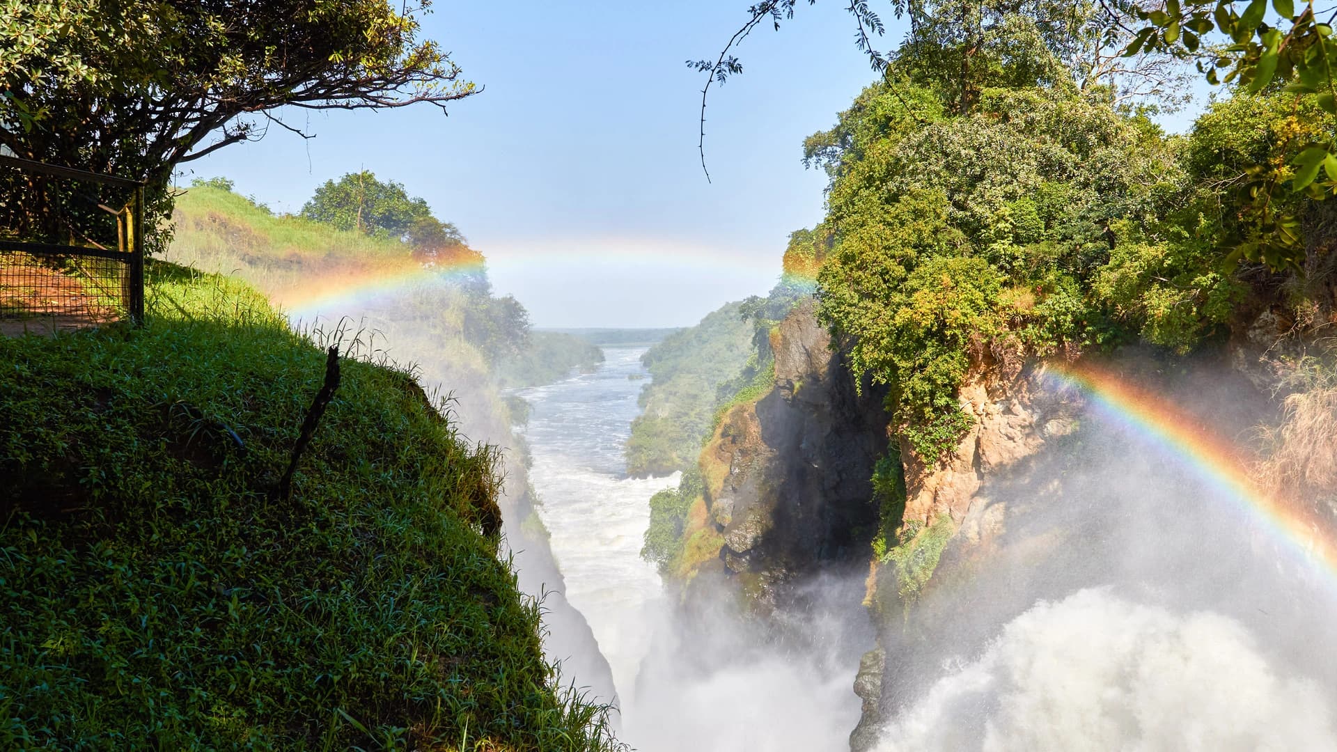 The waterfall of Murchison Falls National Park
